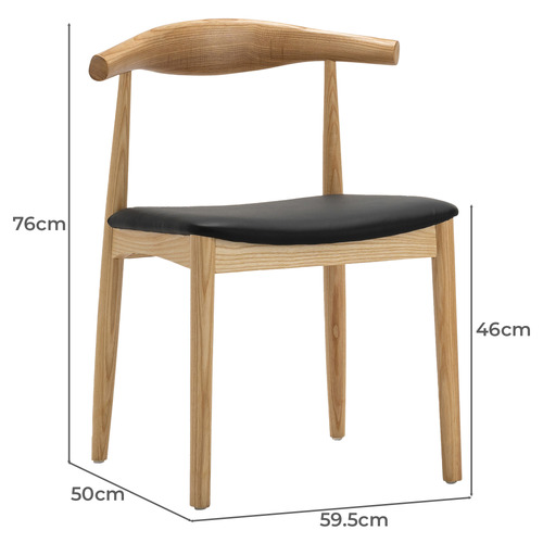 Continental Designs 4 Seater Natural Kylen Dining Table & Chair Set