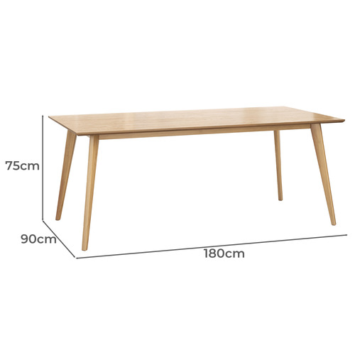 6 Seater Adriel Rectangular Dining Table & Chair Set