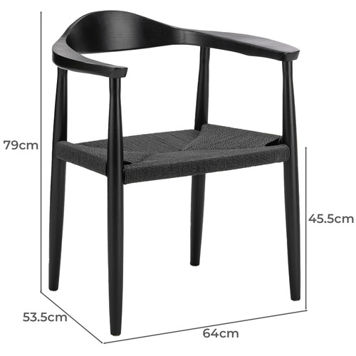 4 Seater Henrik Round Dining Table & Chair Set Temple & ster