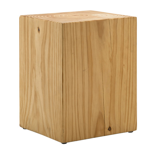 Natural Idalia Pine Wood Stool