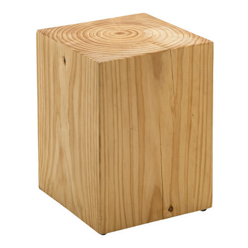Natural Idalia Pine Wood Stool