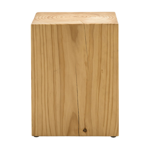 Natural Idalia Pine Wood Stool