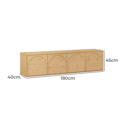 Gavin 4 Door Arch Entertainment Unit