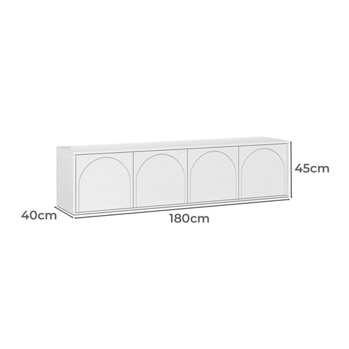 Gavin 4 Door Arch Entertainment Unit