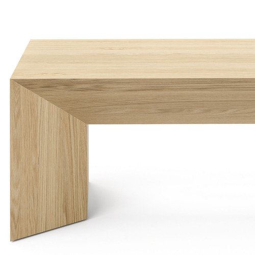 Trenton American Oak Wood Coffee Table