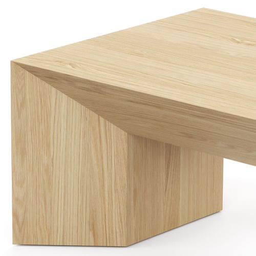 Trenton American Oak Wood Coffee Table