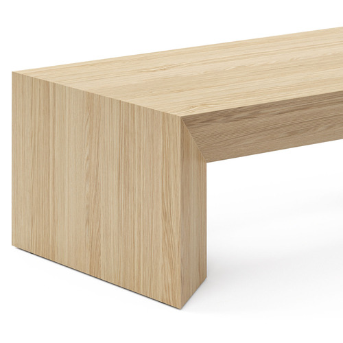 Trenton American Oak Wood Coffee Table