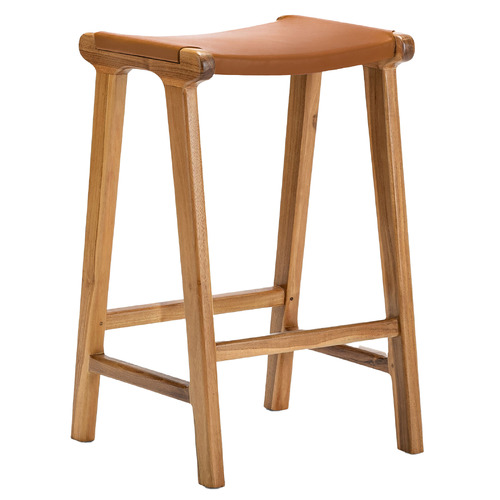 67cm-Casey-Flat-Cowhide-Leather-Barstool