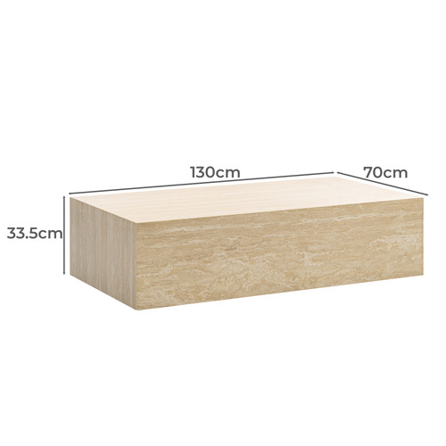 Rodger Travertine Coffee Table