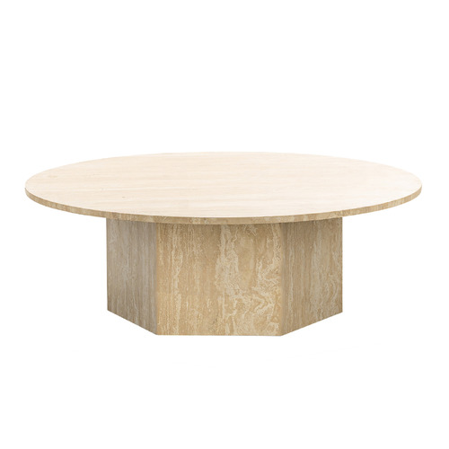 Harmon 100cm Travertine Coffee Table
