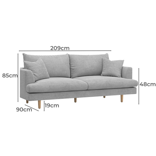 Avondale 3 Seater Upholstered Sofa