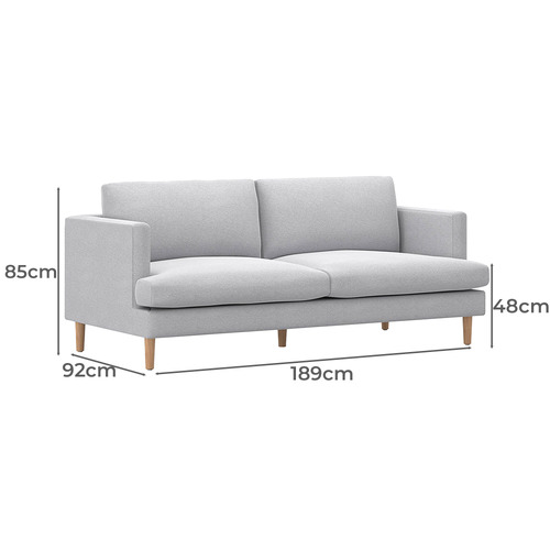 Dorian 3 Seater Upholstered Sofa