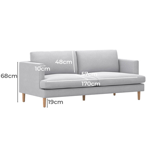 Dorian 3 Seater Upholstered Sofa