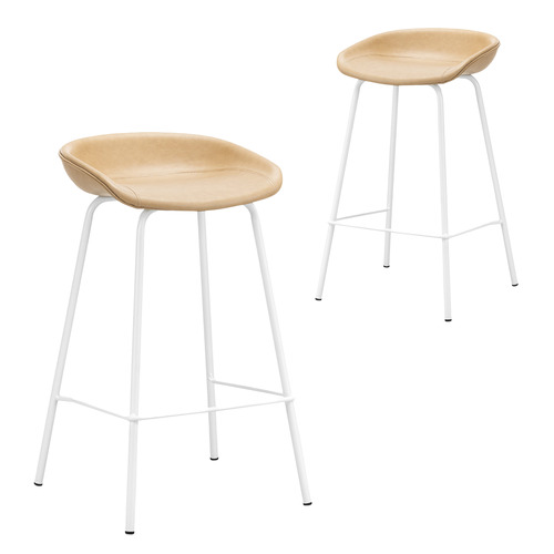 63cm Cygnus Faux Leather Barstools