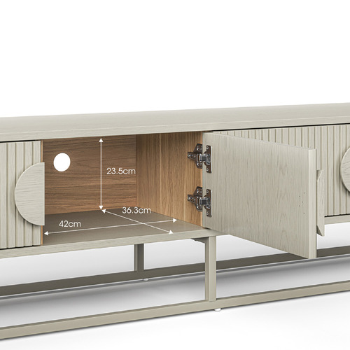 Tessa Ripple Slatted TV Unit