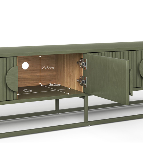 Tessa Ripple Slatted TV Unit