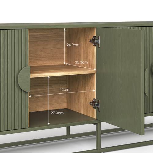 Tessa Ripple Slatted Sideboard