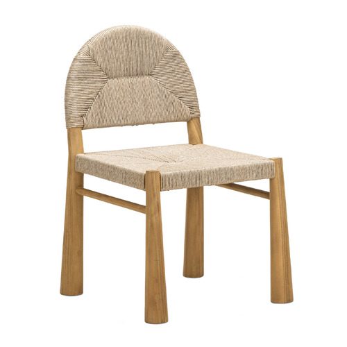 Natural Calista Teak Wood Dining Chairs