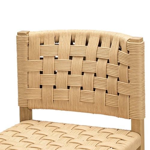 67cm Karen Low Back Teak Wood Bar Stool
