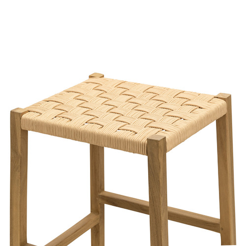 67cm Karen Teak Wood Bar Stool