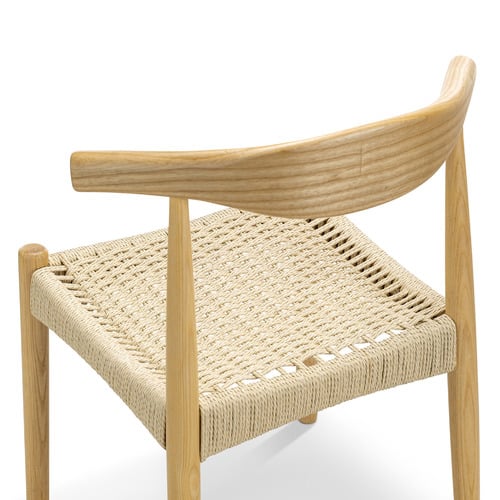 Natural Elyse Ash Wood Dining Chairs