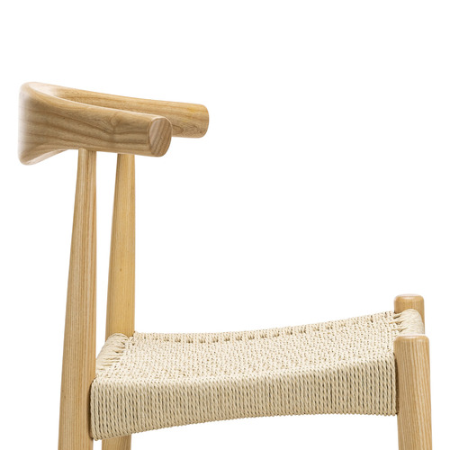 Natural Elyse Ash Wood Dining Chairs