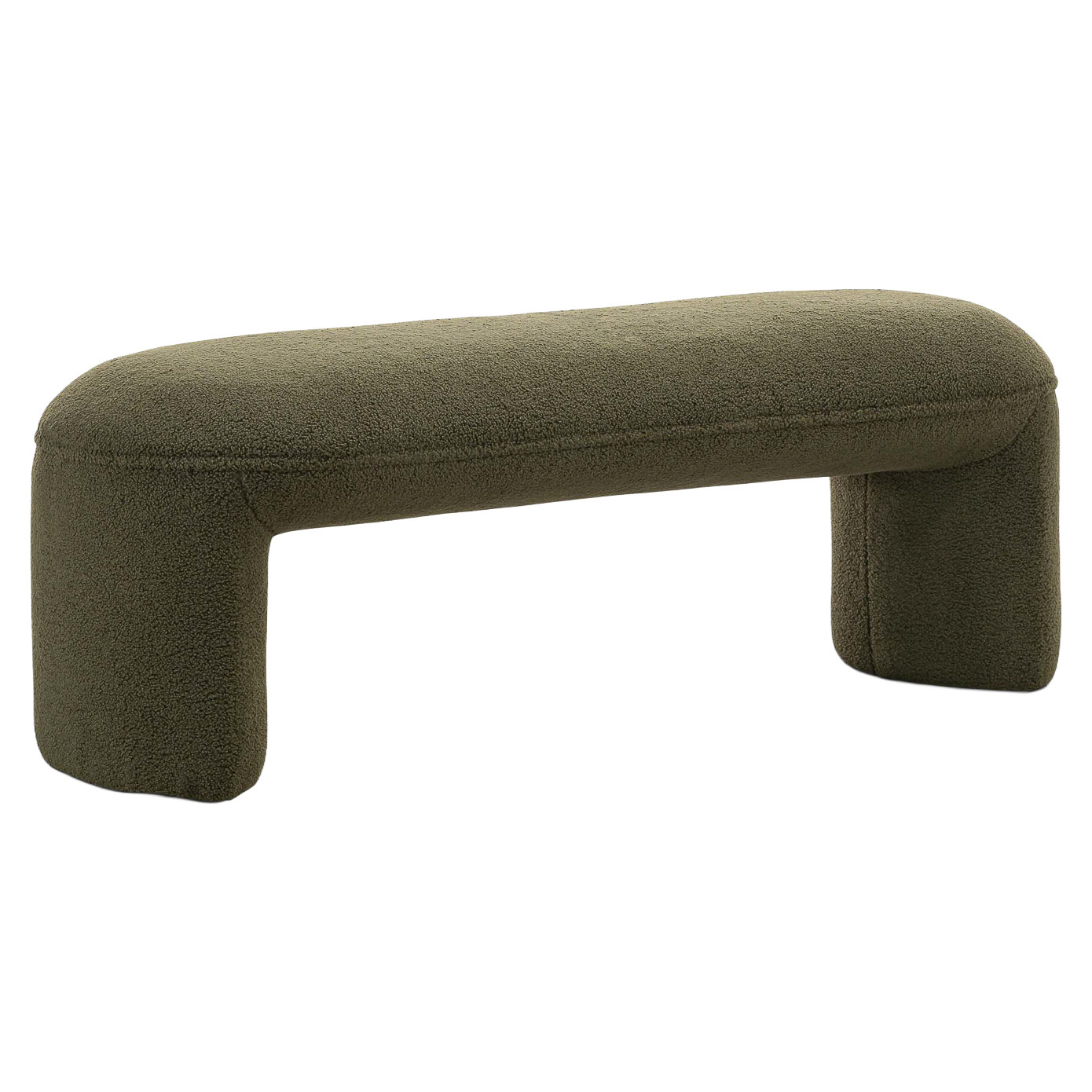 Timi 2 Seater Teddy Boucle Ottoman Bench