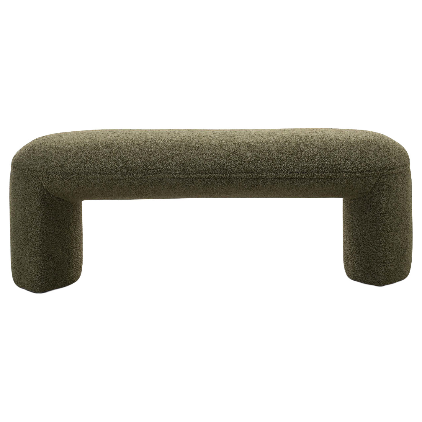 Timi 2 Seater Teddy Boucle Ottoman Bench