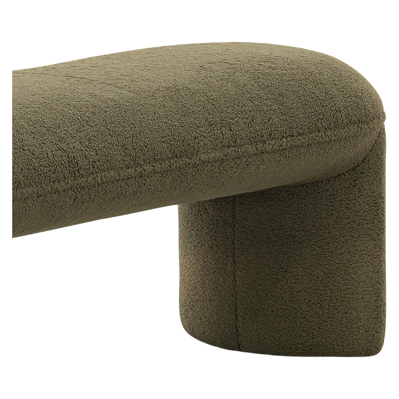 Timi 2 Seater Teddy Boucle Ottoman Bench