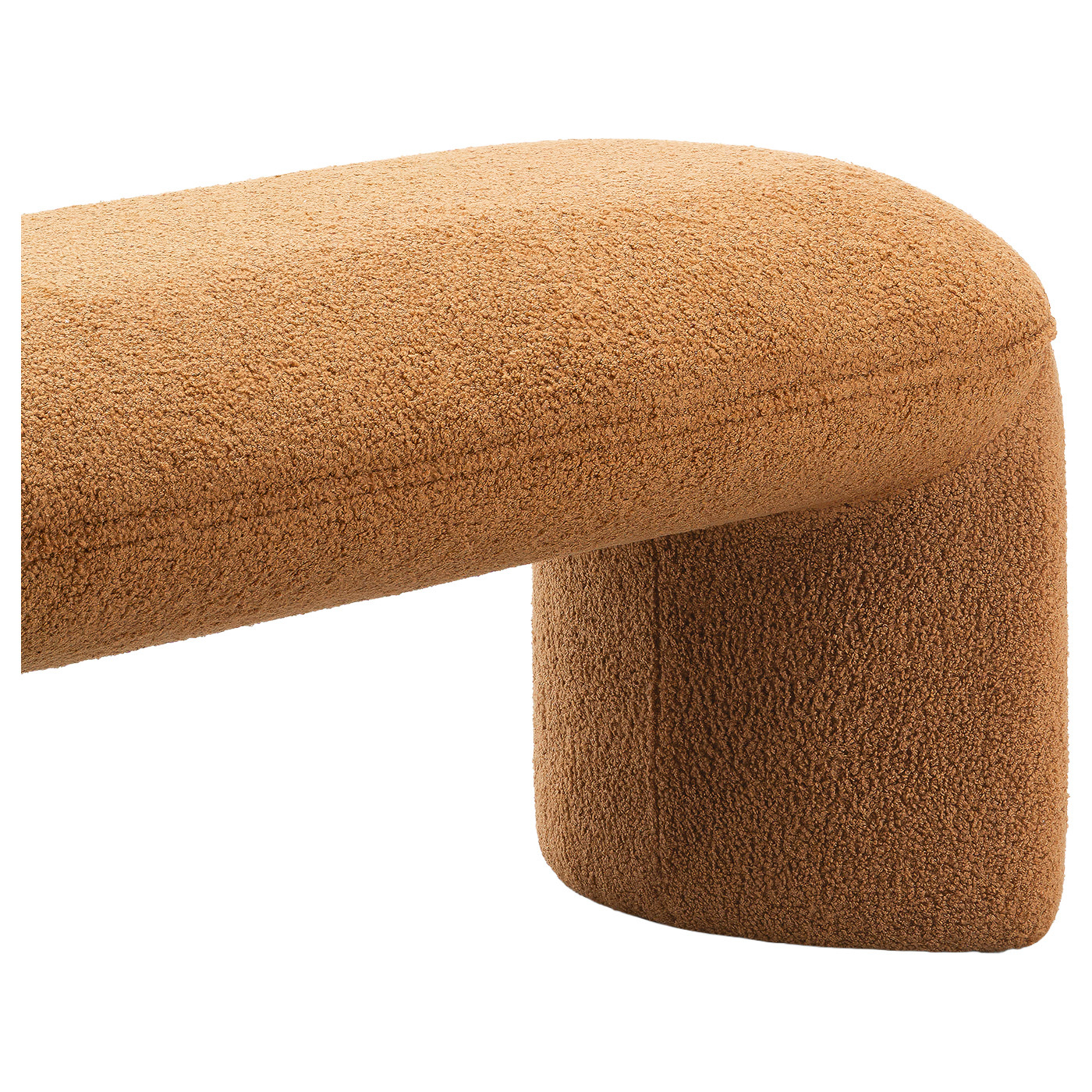 Timi 2 Seater Teddy Boucle Ottoman Bench