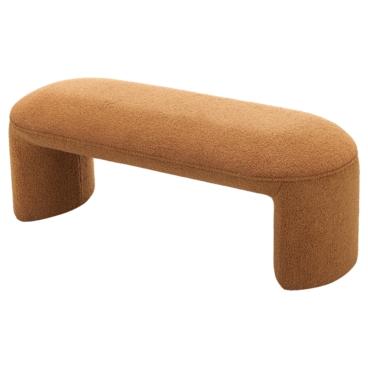 Timi 2 Seater Teddy Boucle Ottoman Bench