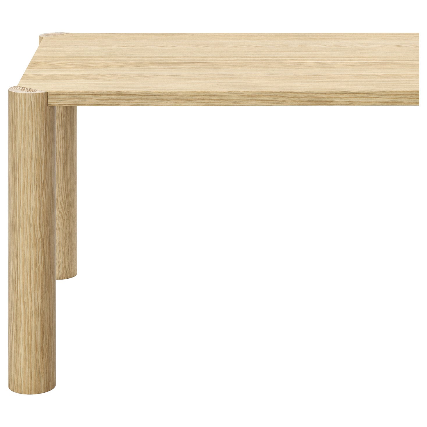 Bini American Oak Wood Dining Table