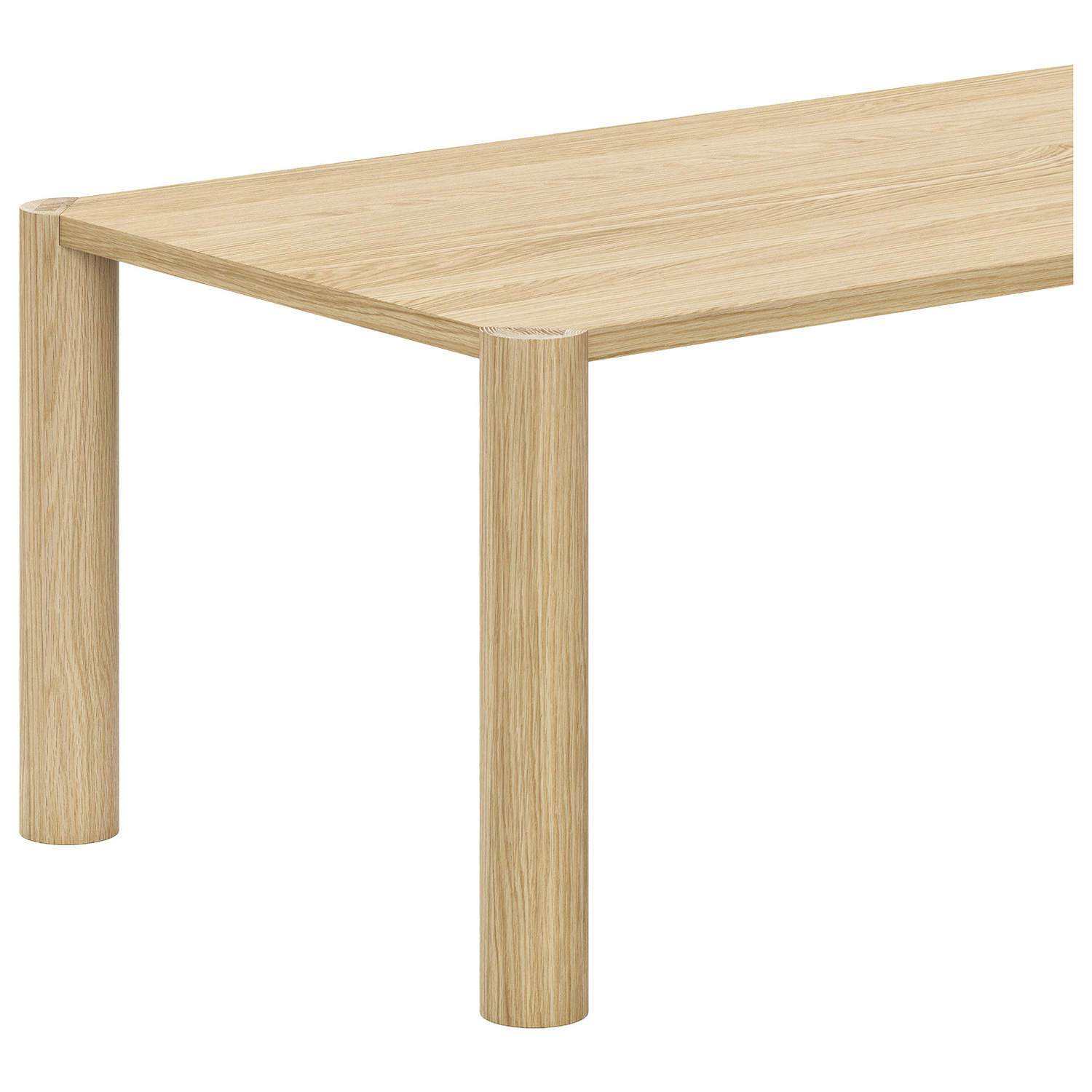 Bini American Oak Wood Dining Table