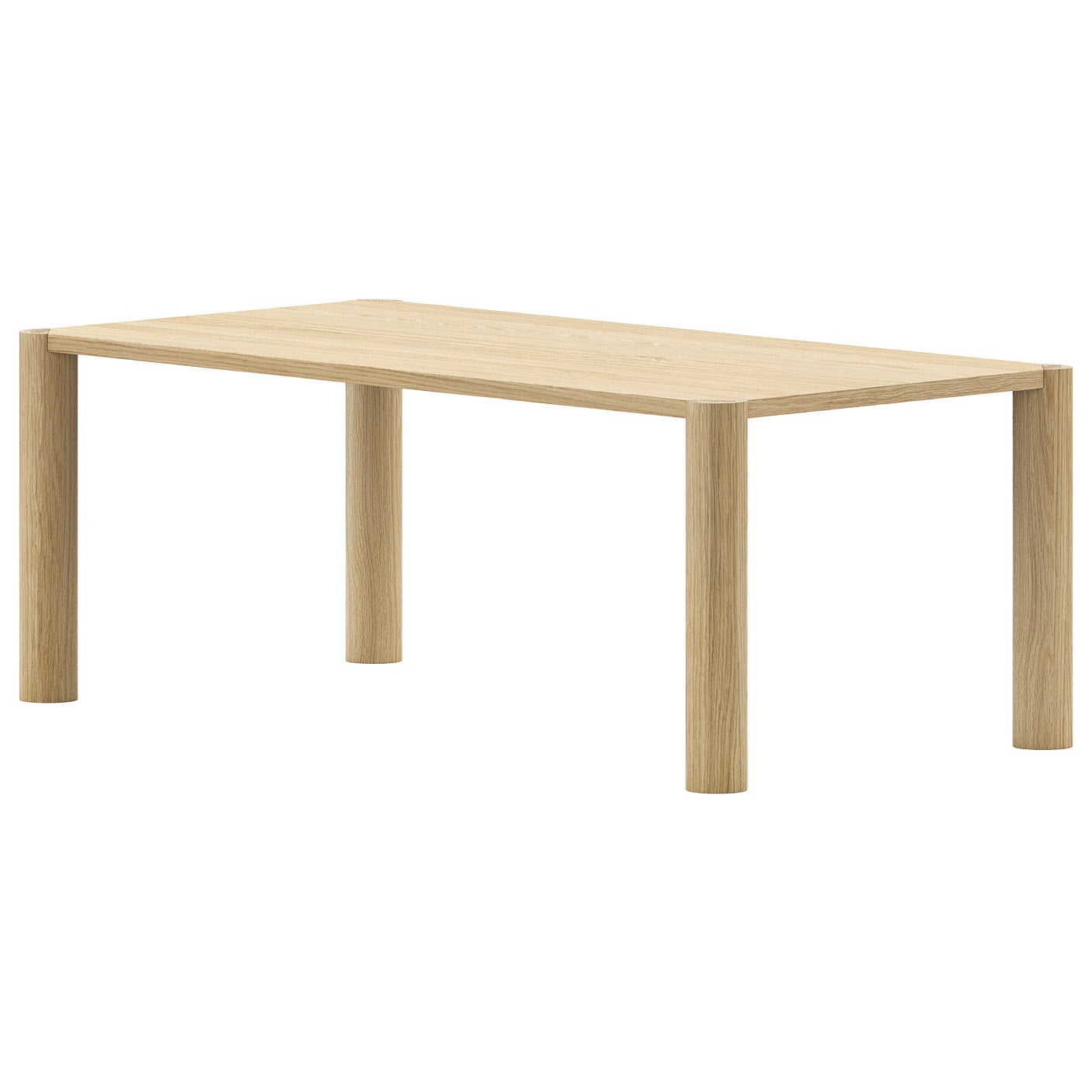 Bini American Oak Wood Dining Table