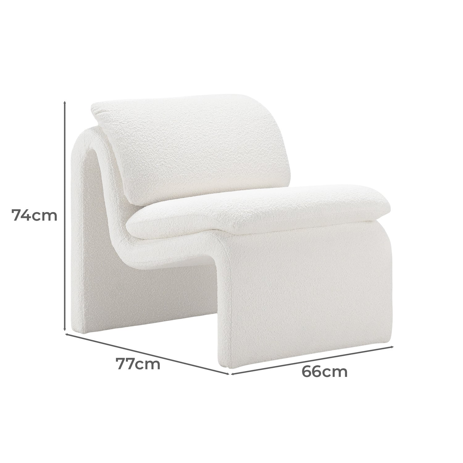 Carl Boucle Accent Chair