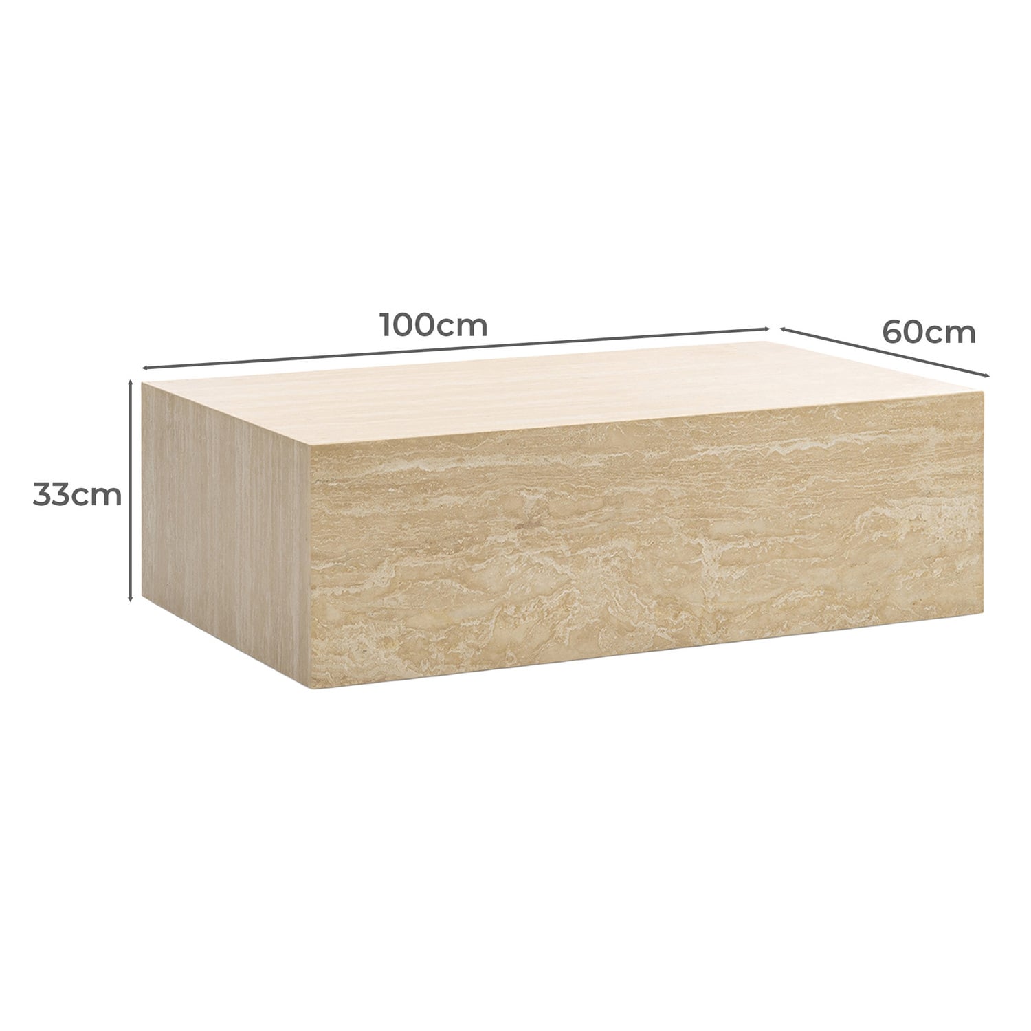 Rodger Turkish Travertine Coffee Table