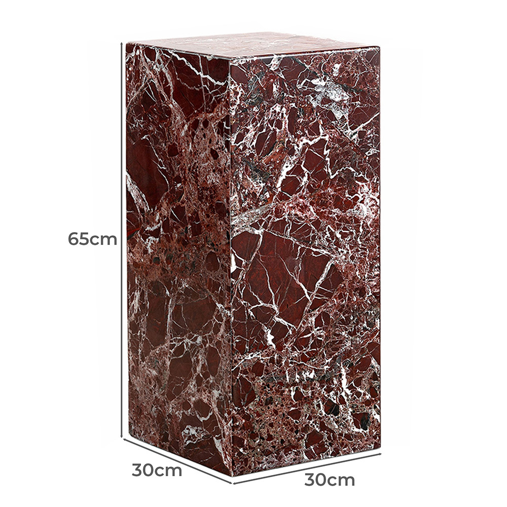 Gaia Marble Plinth Side Table