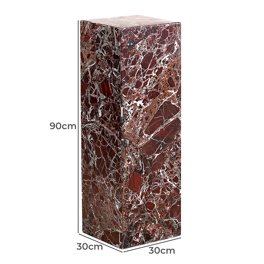 Gaia Marble Plinth Side Table