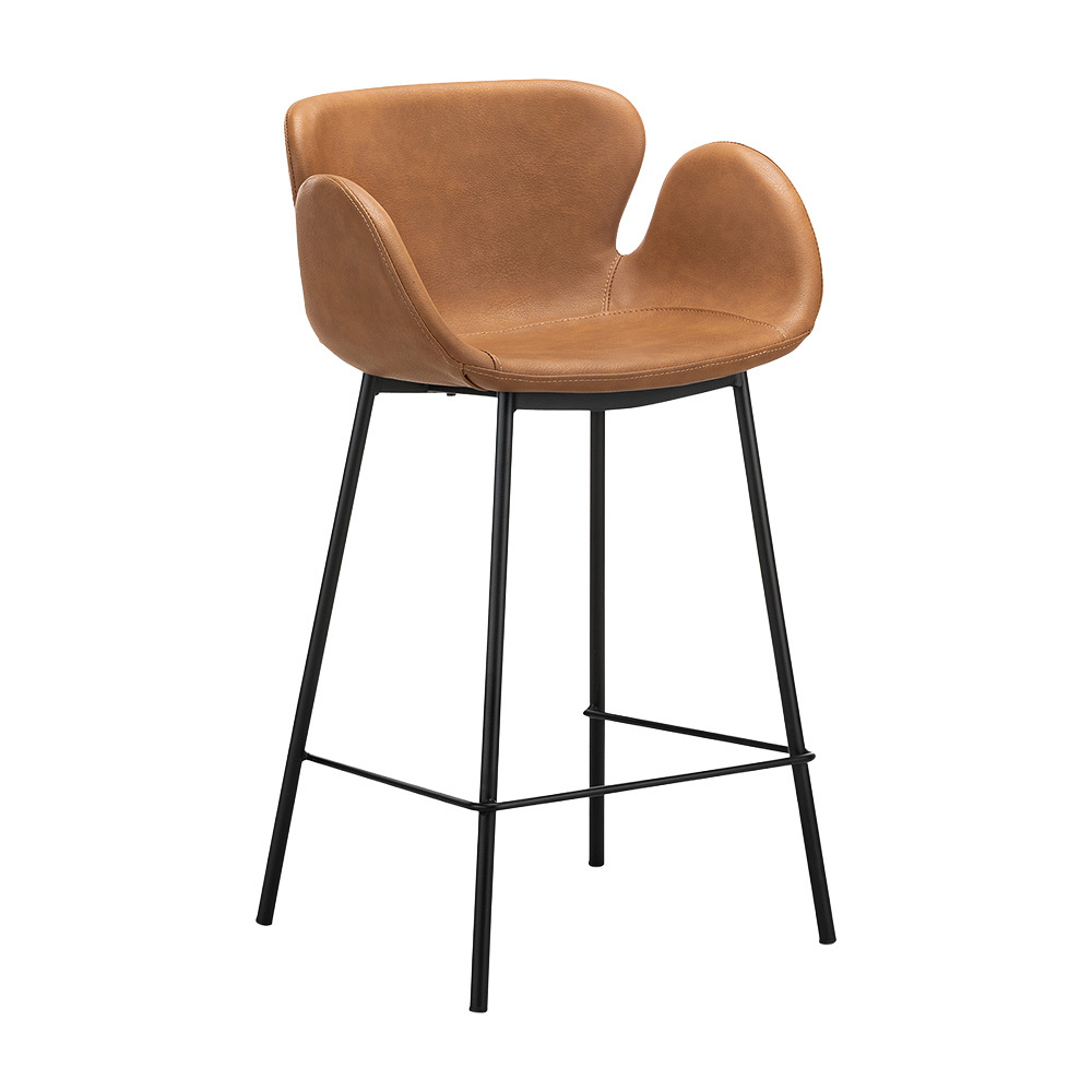 66cm Nesca Vegan Leather Bar Stools