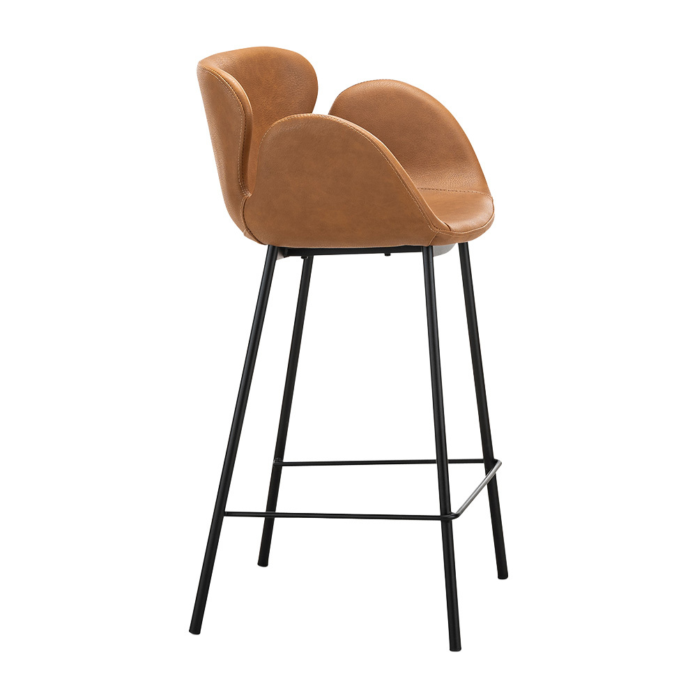 66cm Nesca Vegan Leather Bar Stools