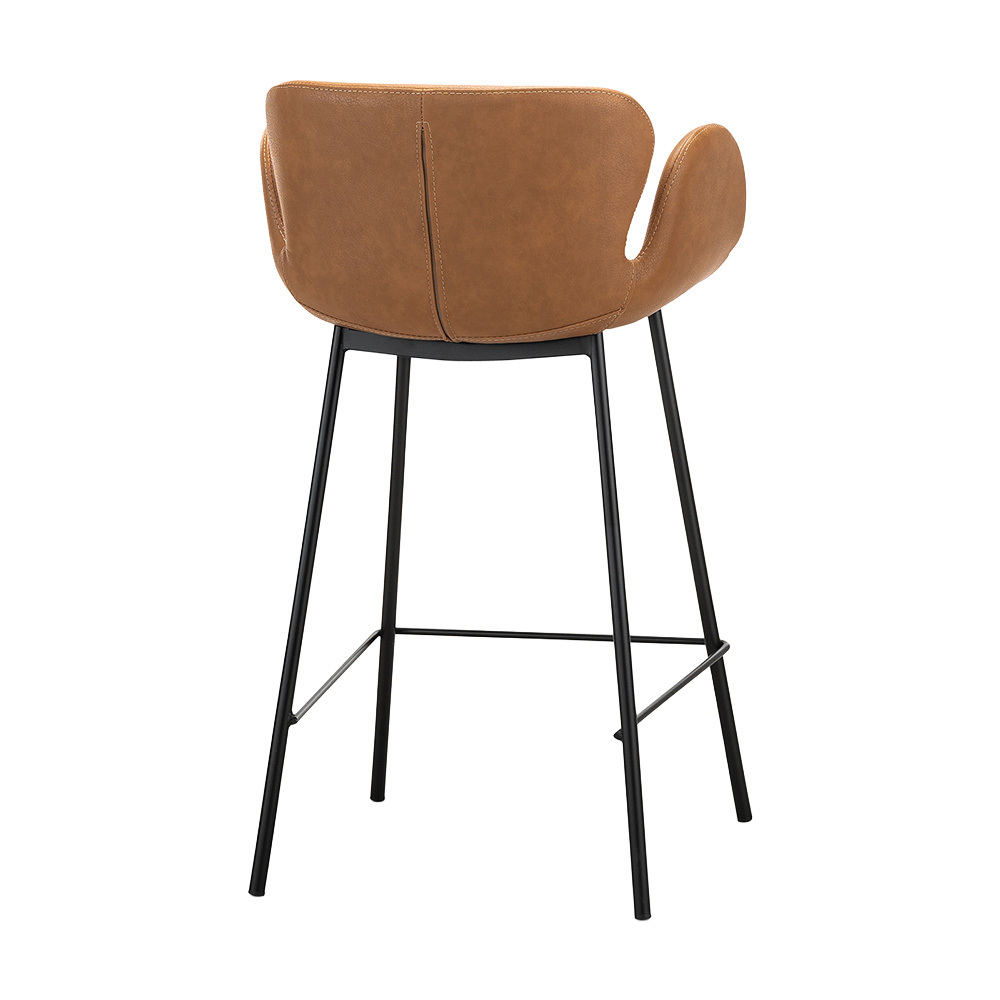 66cm Nesca Vegan Leather Bar Stools