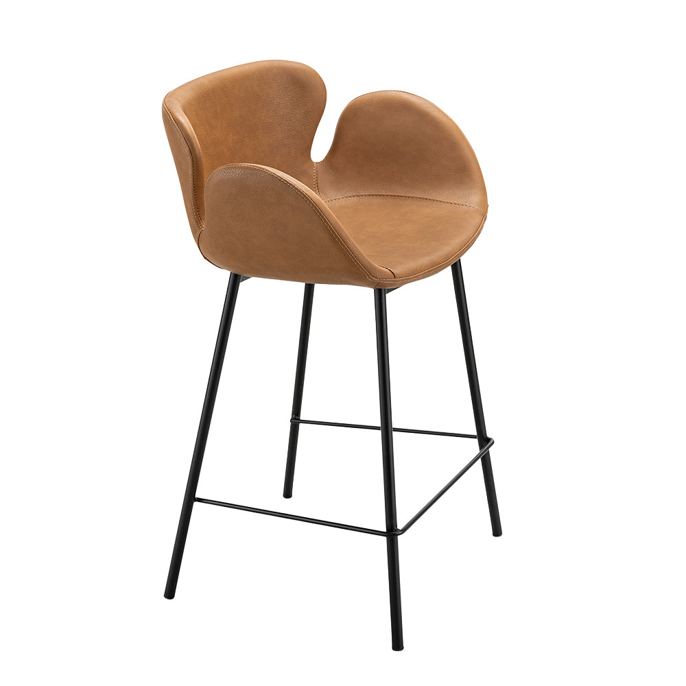 66cm Nesca Vegan Leather Bar Stools