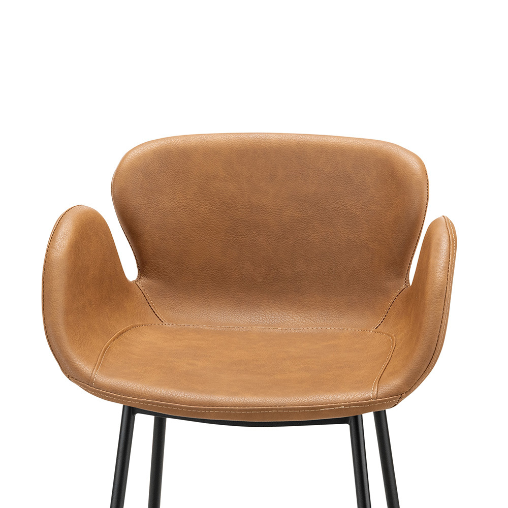 66cm Nesca Vegan Leather Bar Stools