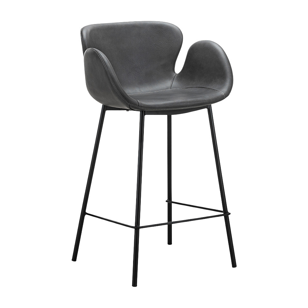 66cm Nesca Vegan Leather Bar Stools