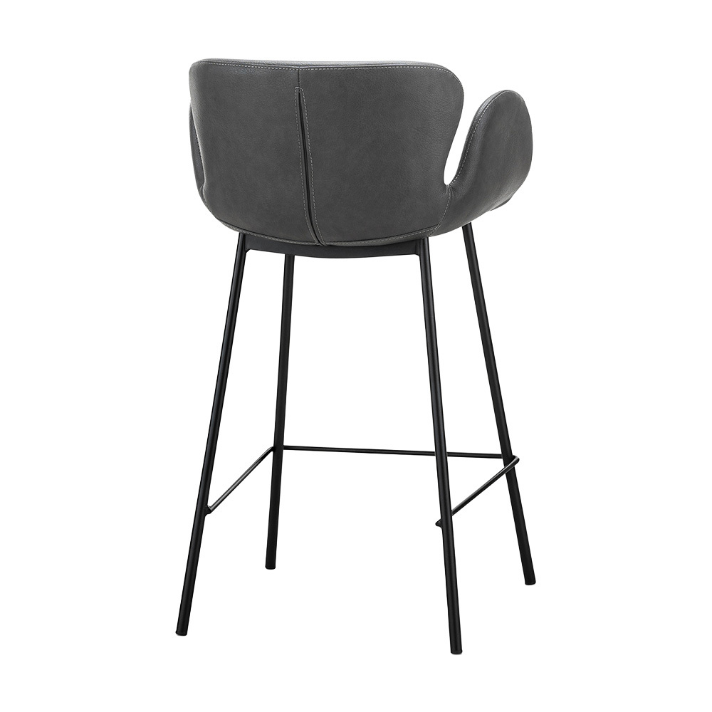 66cm Nesca Vegan Leather Bar Stools