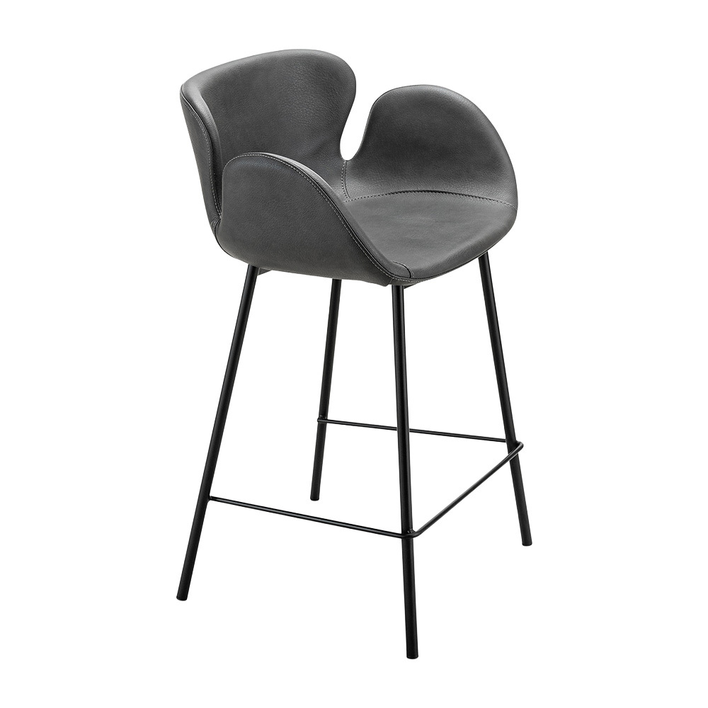 66cm Nesca Vegan Leather Bar Stools