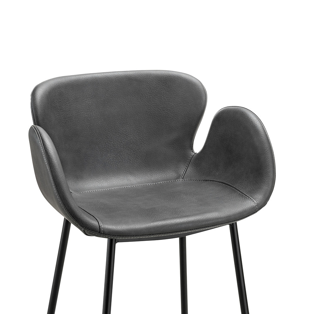 66cm Nesca Vegan Leather Bar Stools