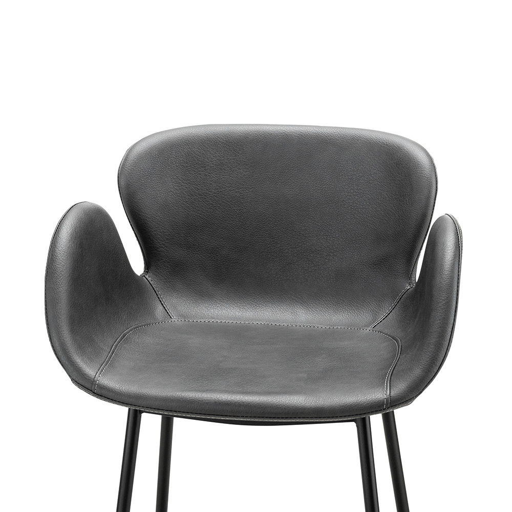 66cm Nesca Vegan Leather Bar Stools