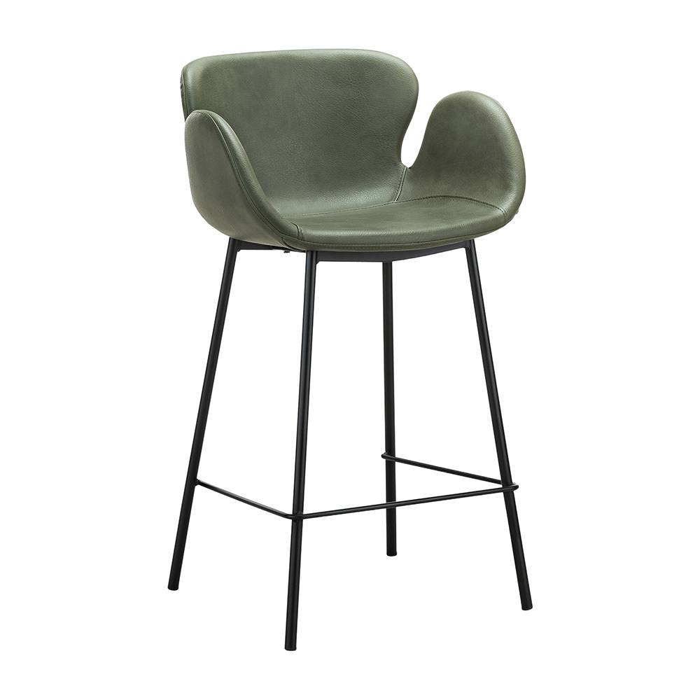 66cm Nesca Vegan Leather Bar Stools