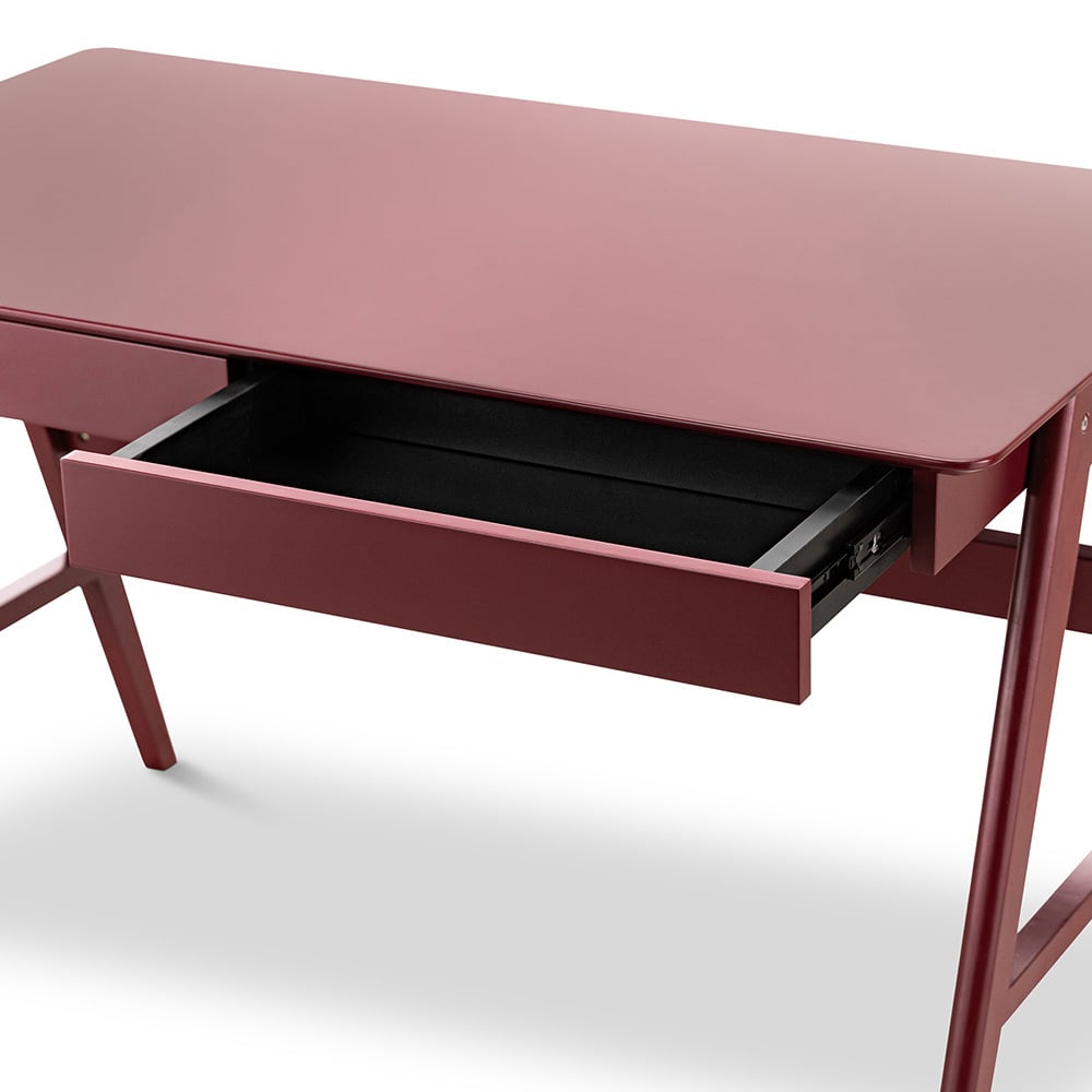 Scandi 2 Drawer Oak Wood Desk